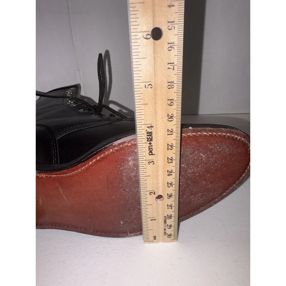 Vintage Justin Heritage Lacer Boots Women 6 B Black Kiddie With Box Rare - Picture 9 of 13